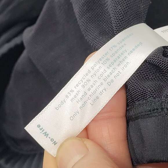 NWT Swim By Cacique Black No-Wire Build in bra Tank Top size 14 - Picture 5 of 10